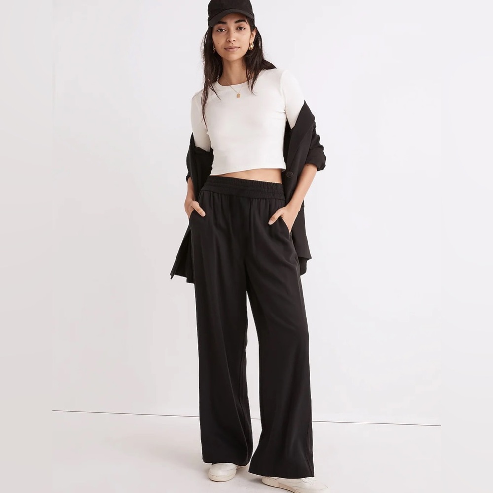 Madewell Carley wide-leg pant in softdrape S
